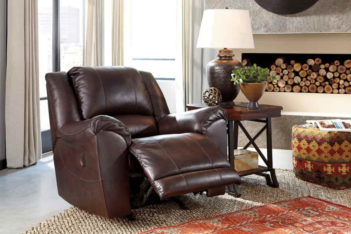 Leather swivel glider recliner chair + Best Buy Price