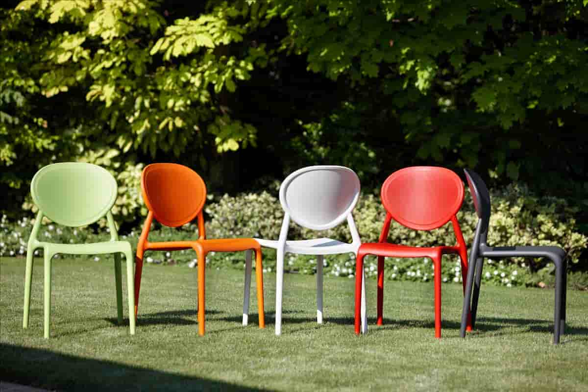  Plastic chairs for home patio as garden furniture 