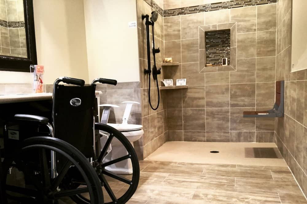 bathroom vanity height for wheelchair access